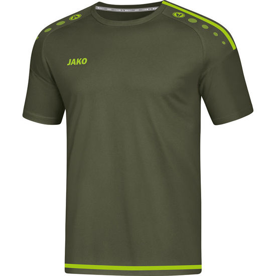 Afbeeldingen van JAKO T-shirt Striker 2.0 kaki/fluogroen (4219/28) - SALE