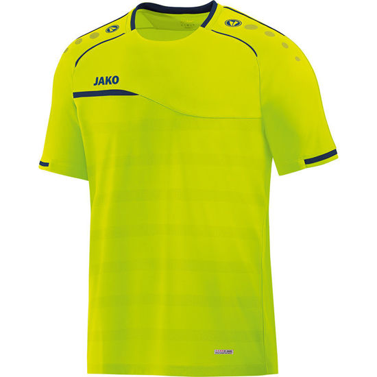 Afbeeldingen van JAKO T-shirt Prestige lemon/marine (6158/09) - SALE